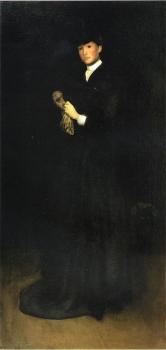 約瑟夫 柔德芬 代坎普 Arrangement in Black No. 8 Portrait of Mrs Cassatt